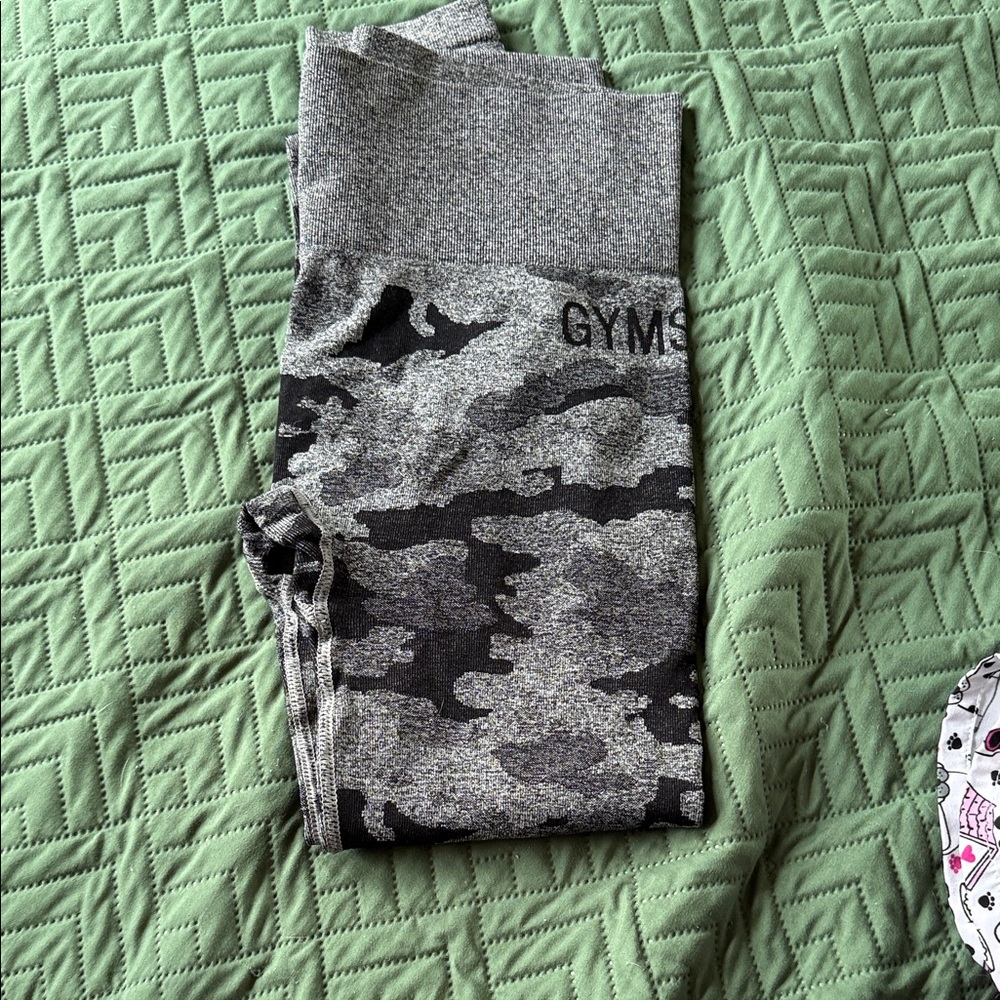 Gymshark Gray Camouflage Leggings